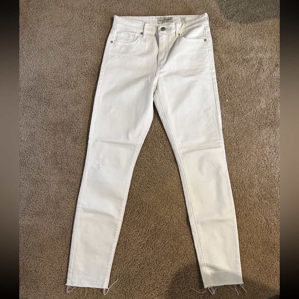 Lucky Brand Jeans White Bridgette Skinny Jeans